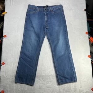 Axist Straight Leg Jeans Men's Blue‎ Denim Relaxed Fit Classic Zip Fly - 36X29